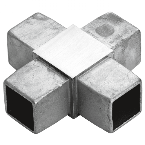 Verbinder V4A, Formrohr, Ausführung 2 – Ansicht 1