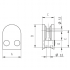 Glasklemme V2A, Glasstärke 6,0 8,0 8,76 10,0 mm – Ansicht 3