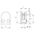 Glasklemme V2A, Glasstärke 6,0 8,0 8,76 10,0 mm – Ansicht 3