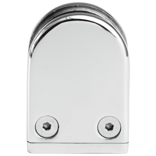 Glasklemme V4A, Glasstärke 6,0 bis 10,0 mm, Ø 33,7 / 38,1 / 42,4 – Ansicht 1