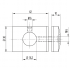 Punkthalter V4A, Glasstärke 8 bis 10 mm, Ø 16,2 – Ansicht 3