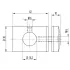 Punkthalter V4A, Glasstärke 8 bis 10 mm, Ø 16,2 – Ansicht 3